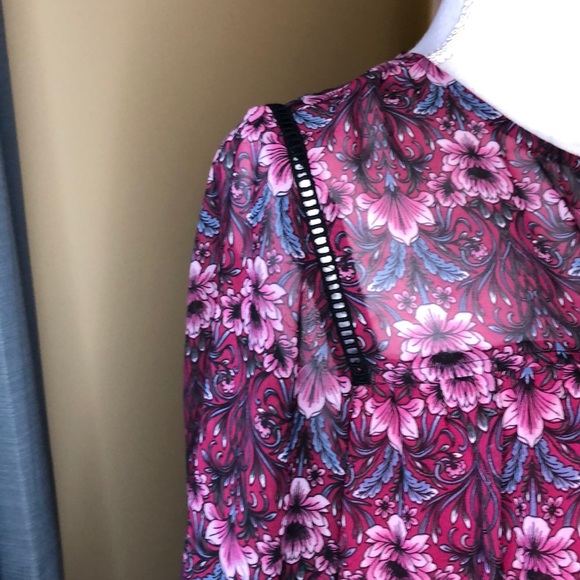 Nanette Lepore Dress in Pink Floral Size 12 - Picture 3 of 10